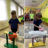 День утюга. Послушали сообщение Чухаревой Марии, поиграли с утюгом